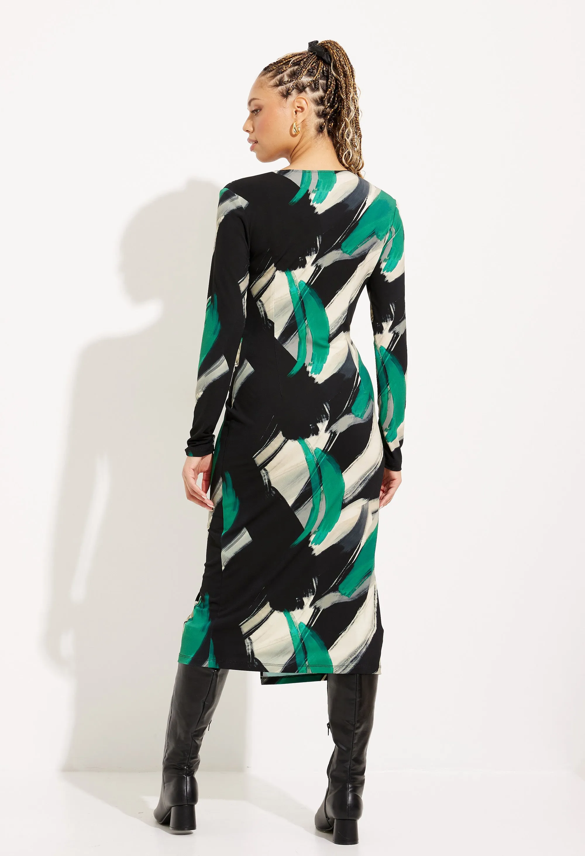 Abstract Print Dress