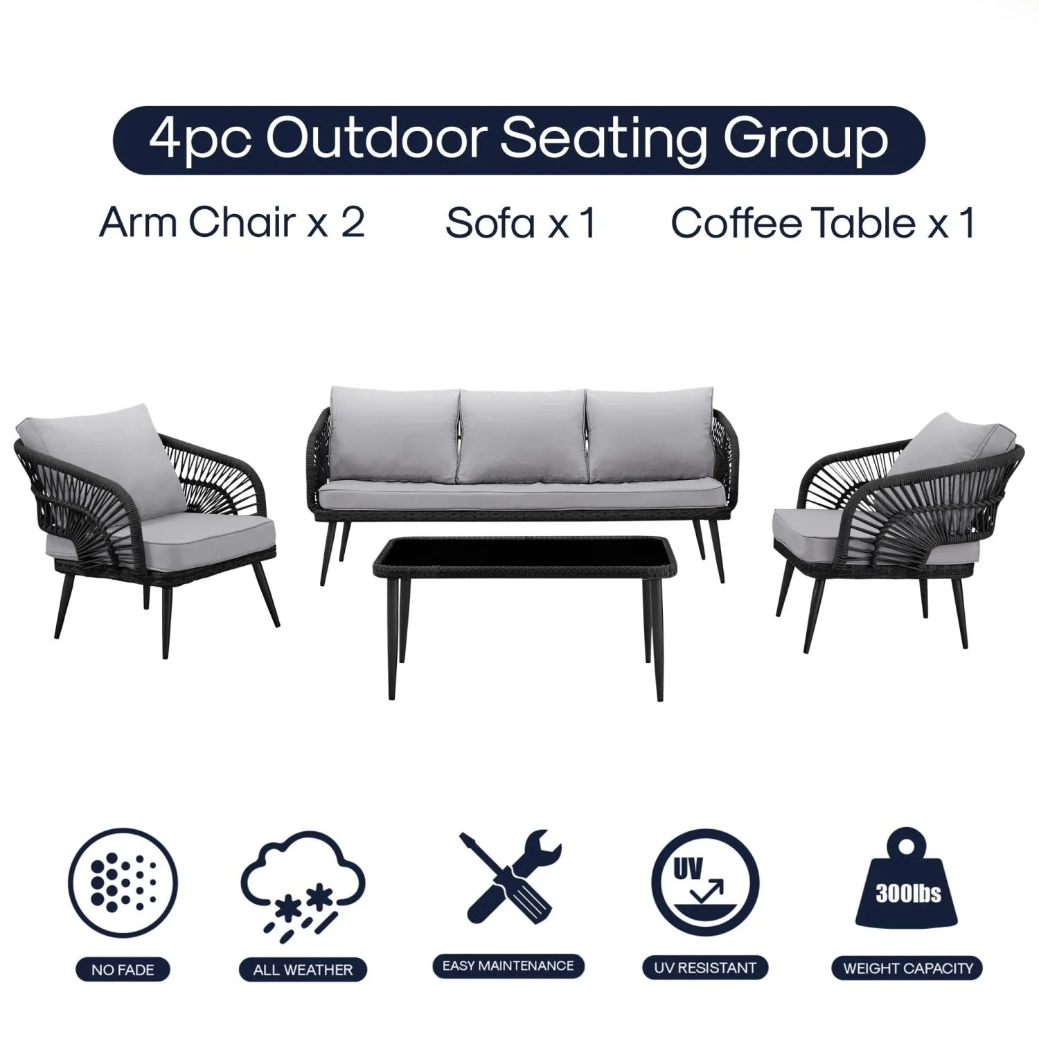 Amarion Patio Conversation Set