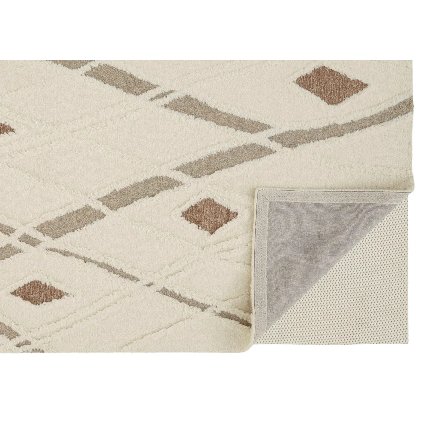 Anica Ivory Brown Rug