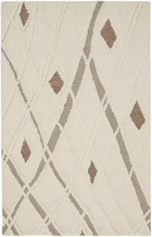 Anica Ivory Brown Rug