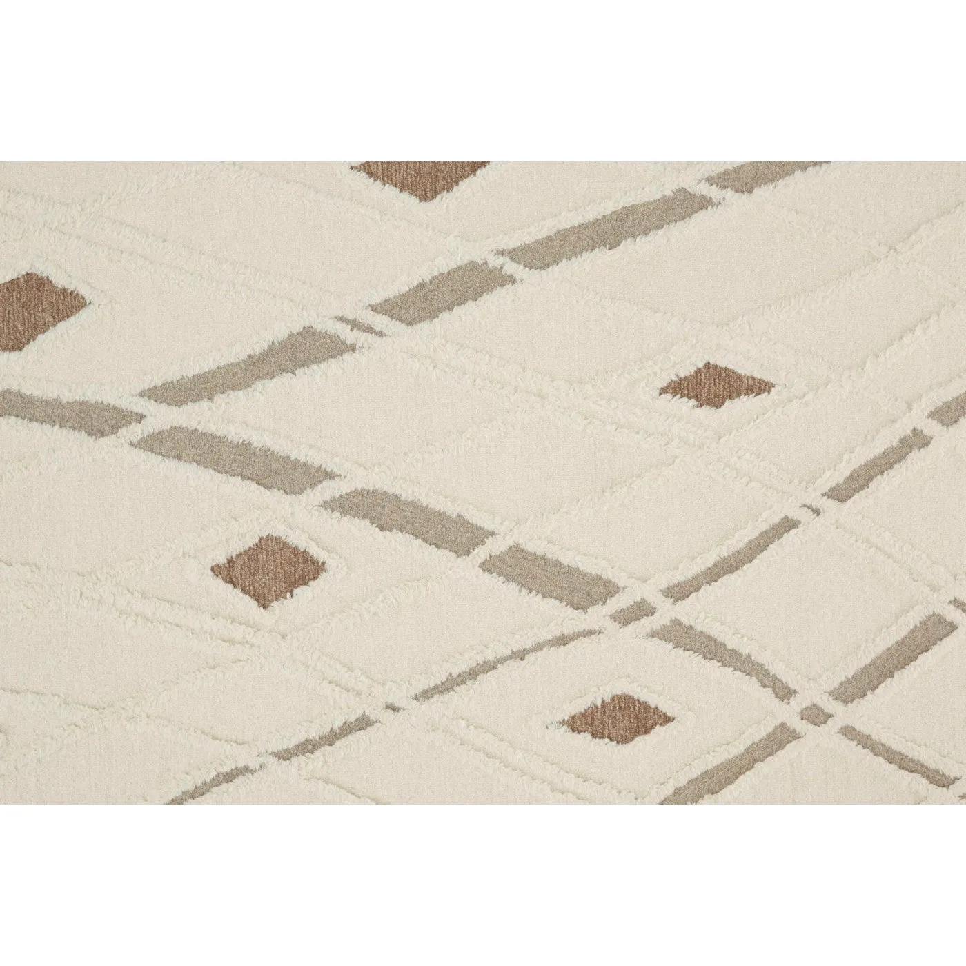 Anica Ivory Brown Rug