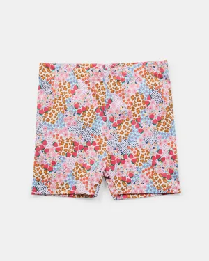 Astrid Bike Short - Leopard Berries