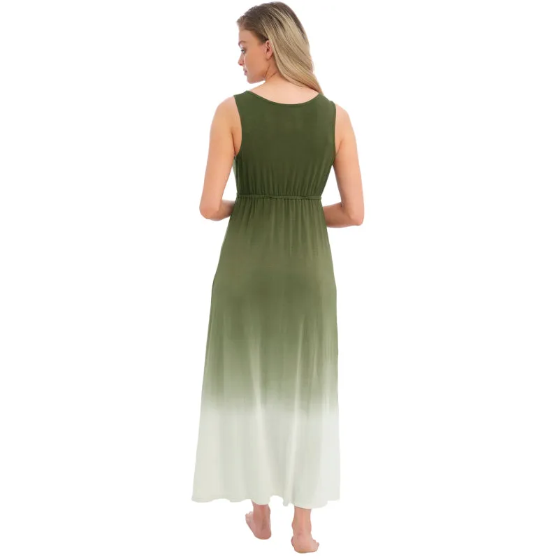 Aurora Beach Dress Olive Green - Fantasie Swim