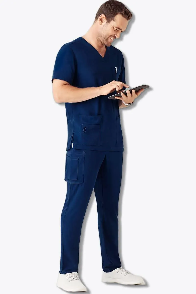 Biz Care Mens Navy Scrub Set