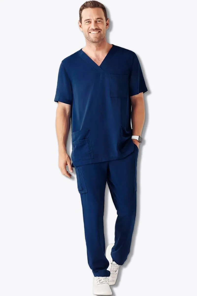 Biz Care Mens Navy Scrub Set