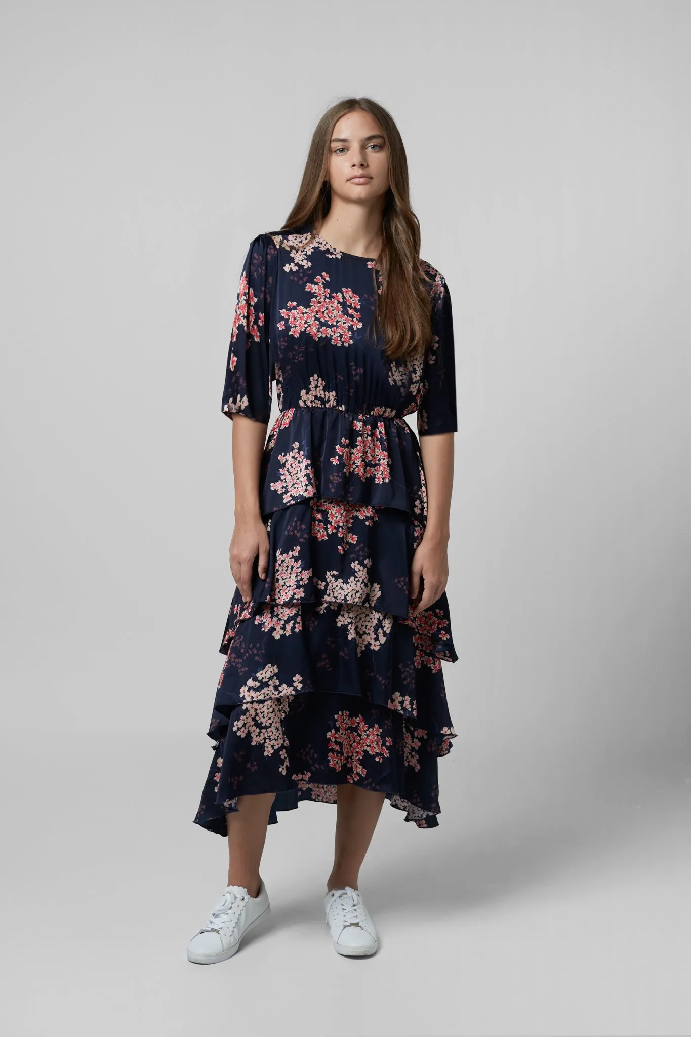 Black Teen Floral Ines Dress