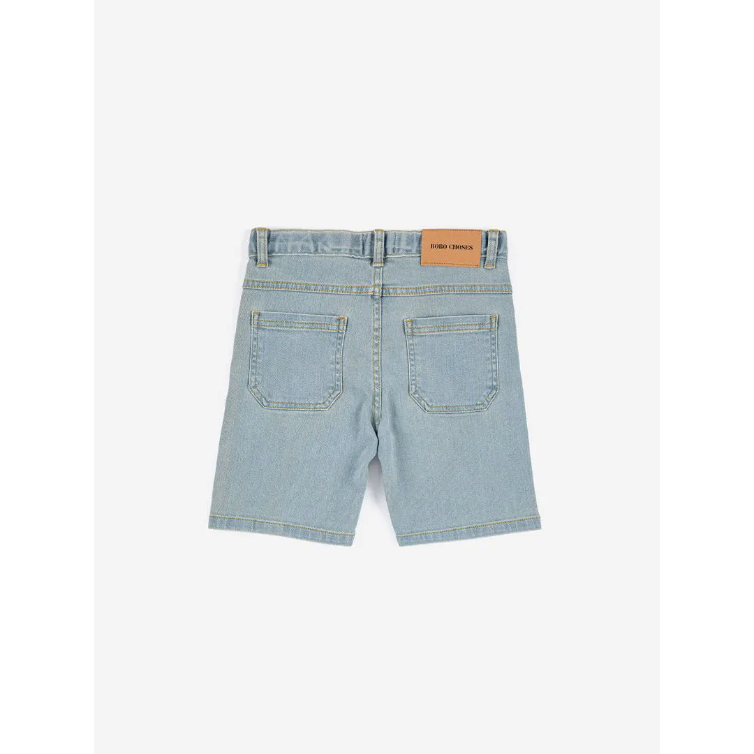 Bobo Choses Bobo Choses Color Block Denim Bermuda Shorts