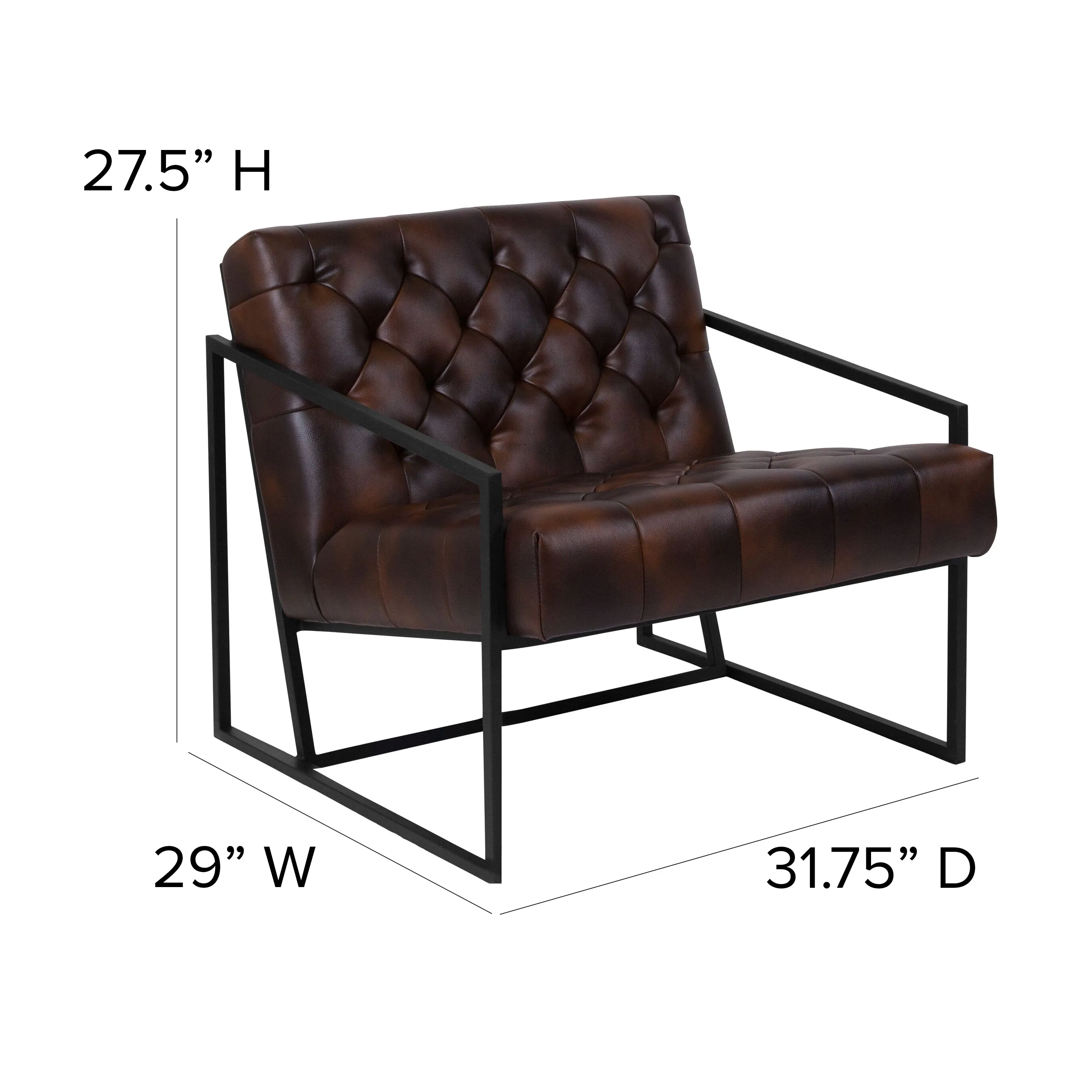 Bomber Jacket Leather Chair ZB-8522-BJ-GG