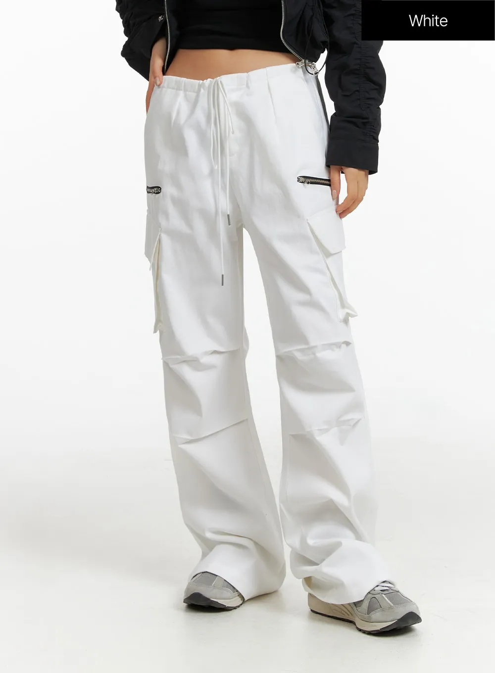 Cargo Pocket String Pants CF414