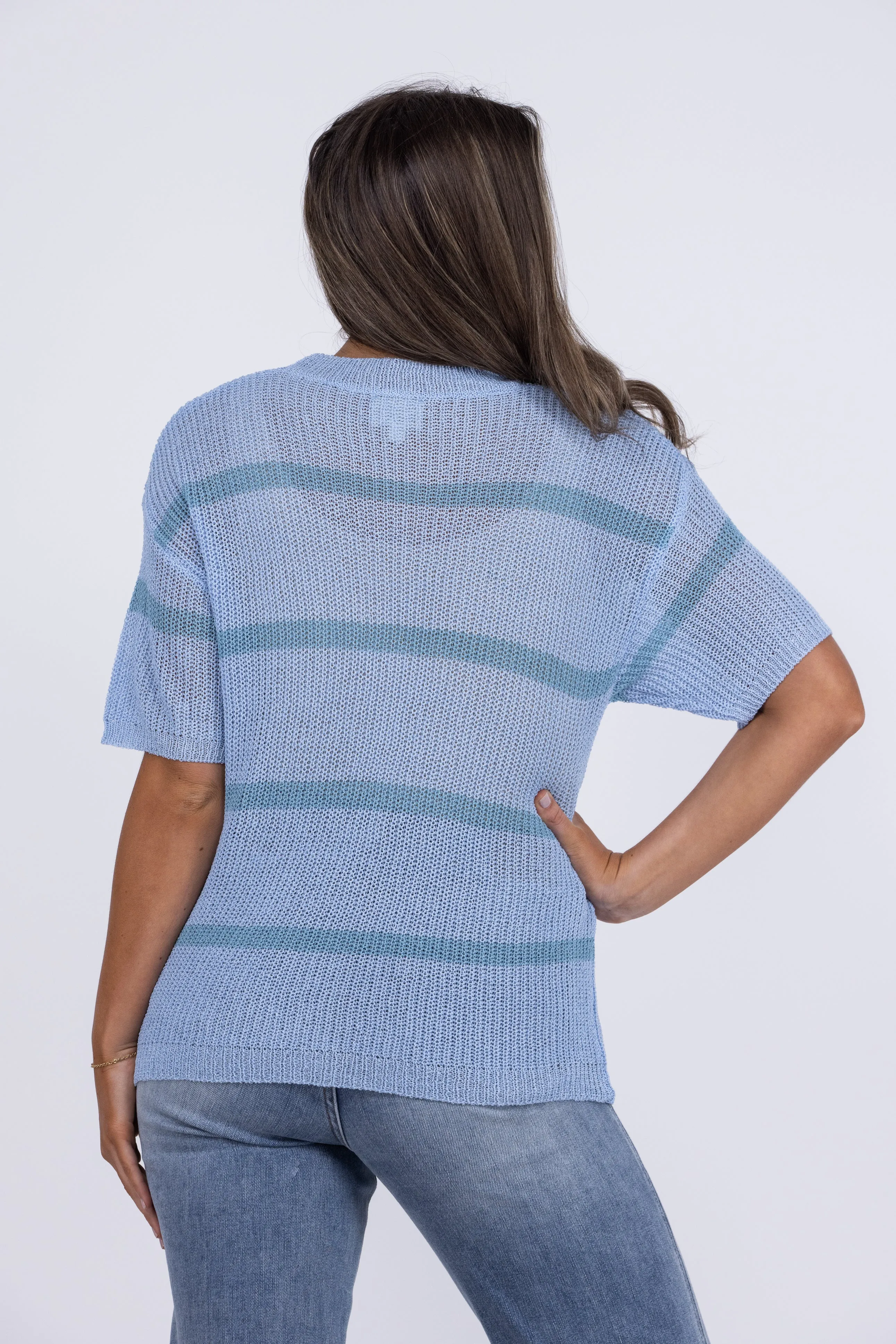 Catch A Flight Short Sleeve Sweater