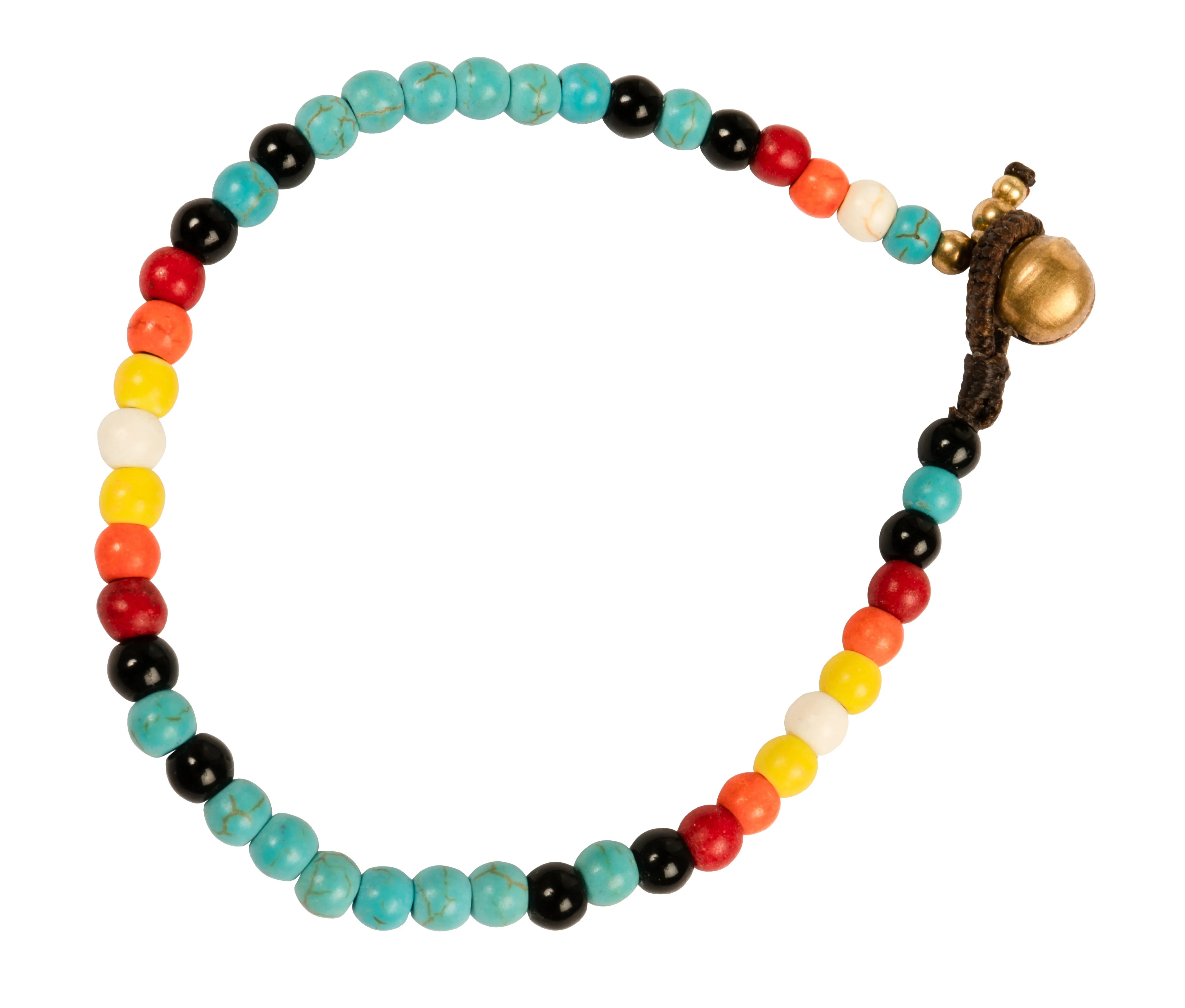 CCcollections Bohemian Bead Bracelet with Bell Fastening Multiple Variations Including Real Pearls