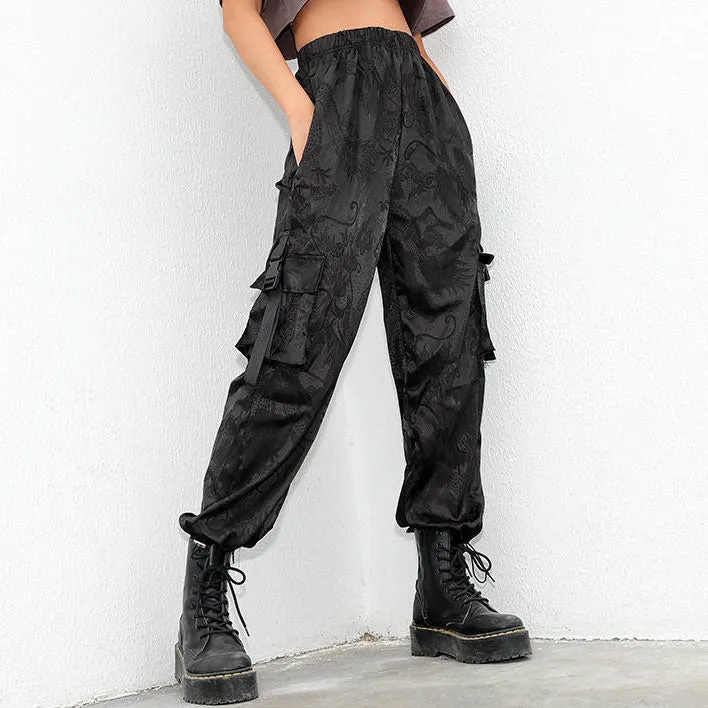 Chinese Dragon Cargo Pants