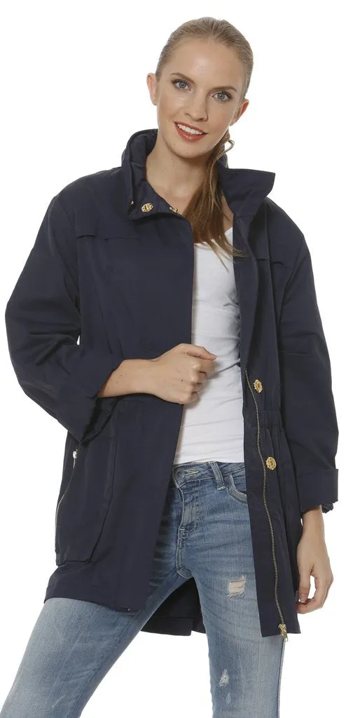 Ciao Milano Tess Anorak Jacket in Navy