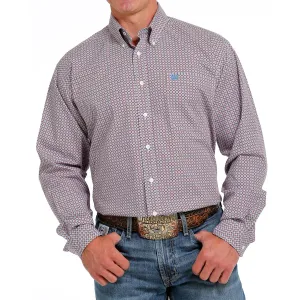 Cinch Men's Geo Print Red Shirt