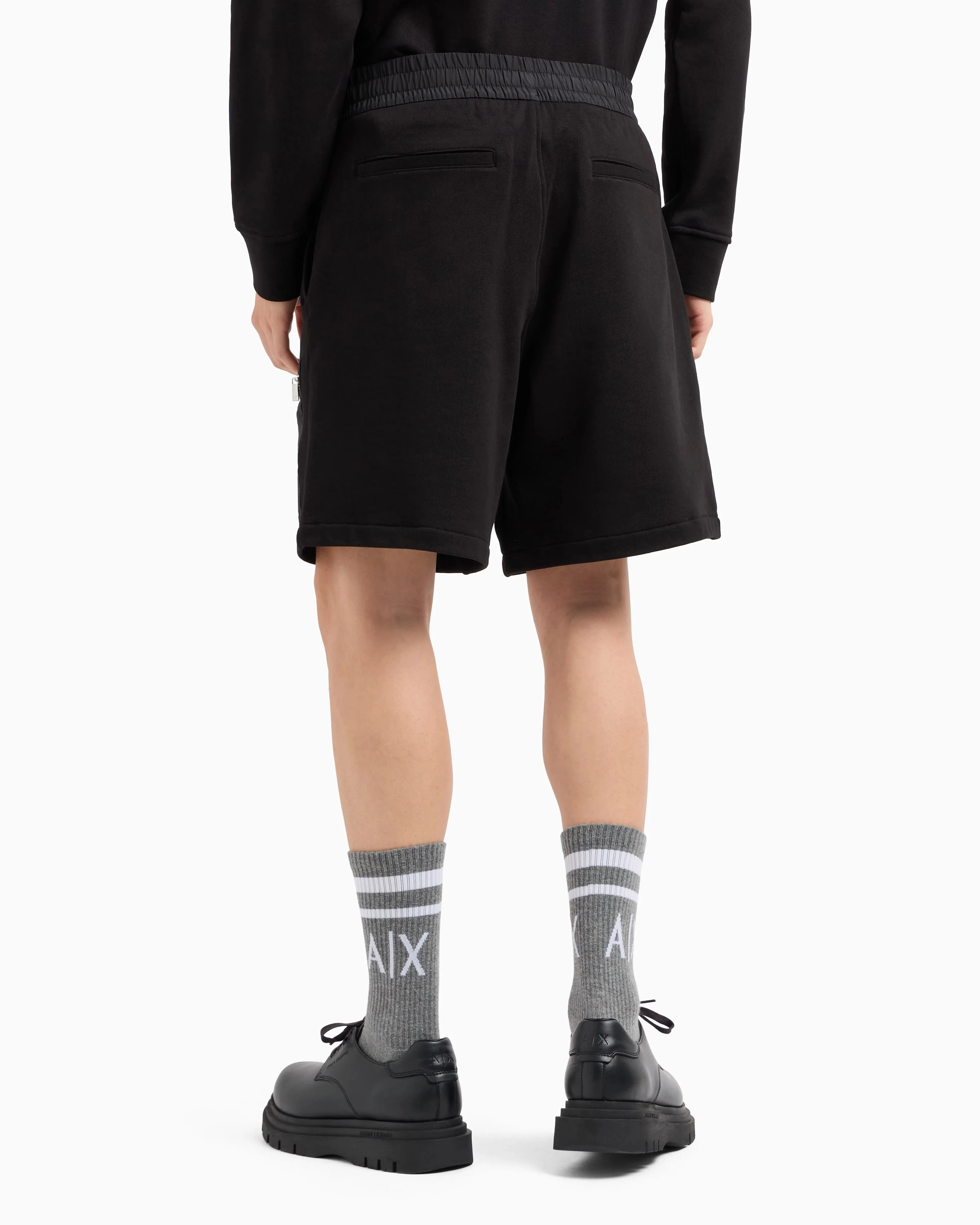 Contrasting Pocket Shorts (Black) - AXM000086AF10830