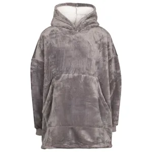 Cosiness Adults Oversized Blanket Hoodie in Steel Grey