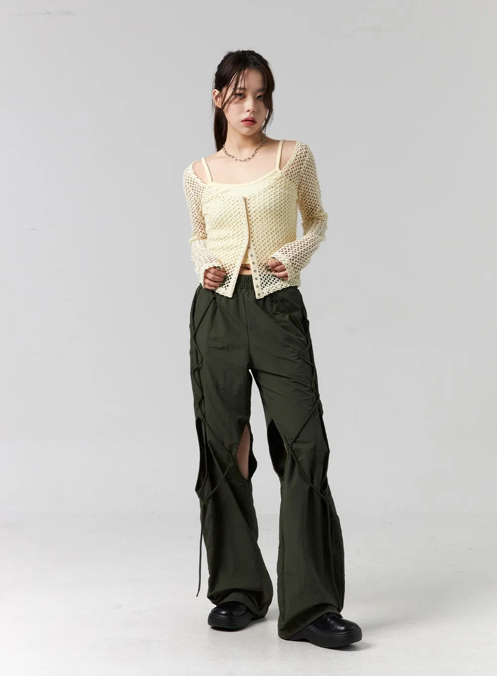 Cutout Cargo Pants CG316