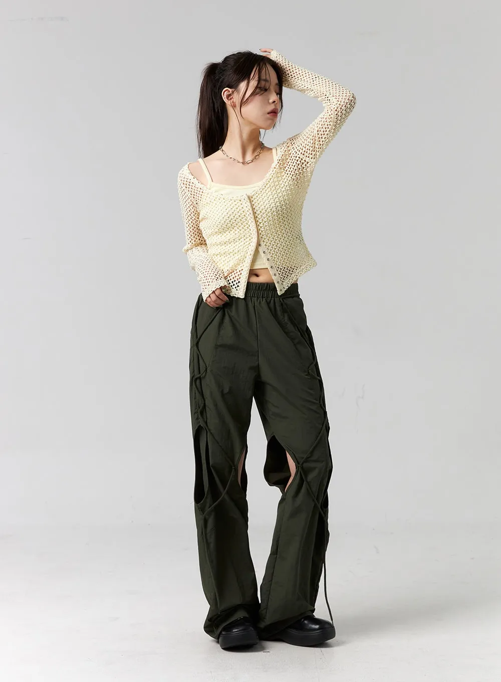 Cutout Cargo Pants CG316