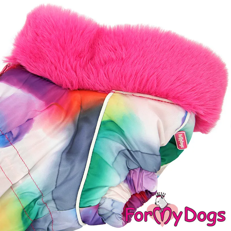 Dachshund Rainbow Rave Winter Suit For Girls SPECIAL ORDER