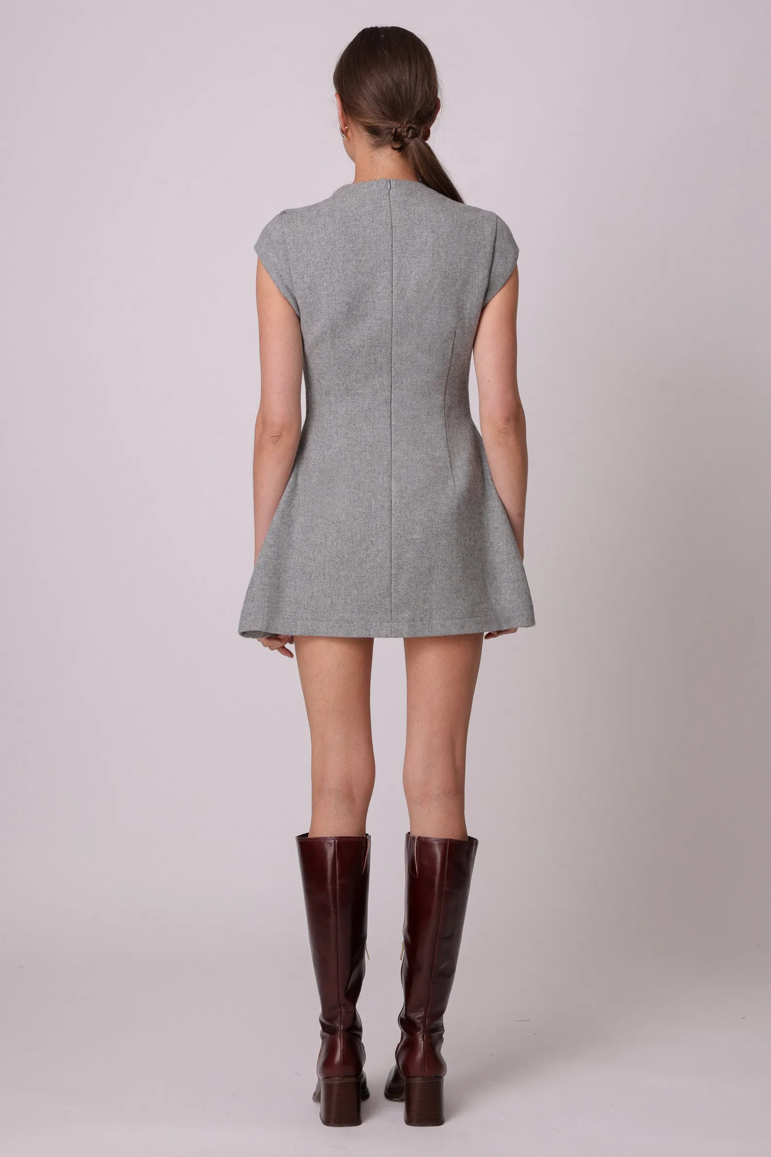 Damson Mini Dress Grey