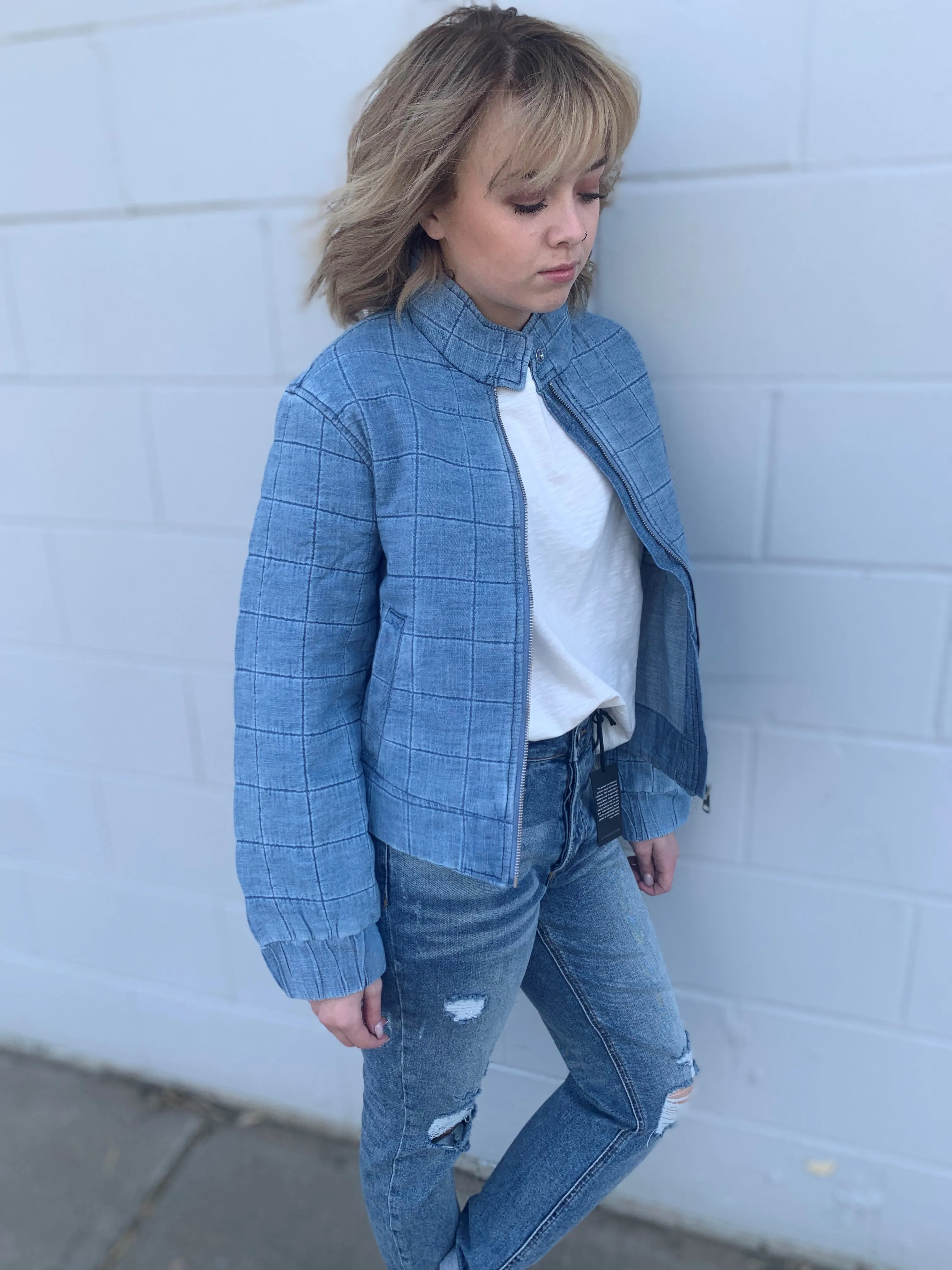 Denim Quilted Jacket