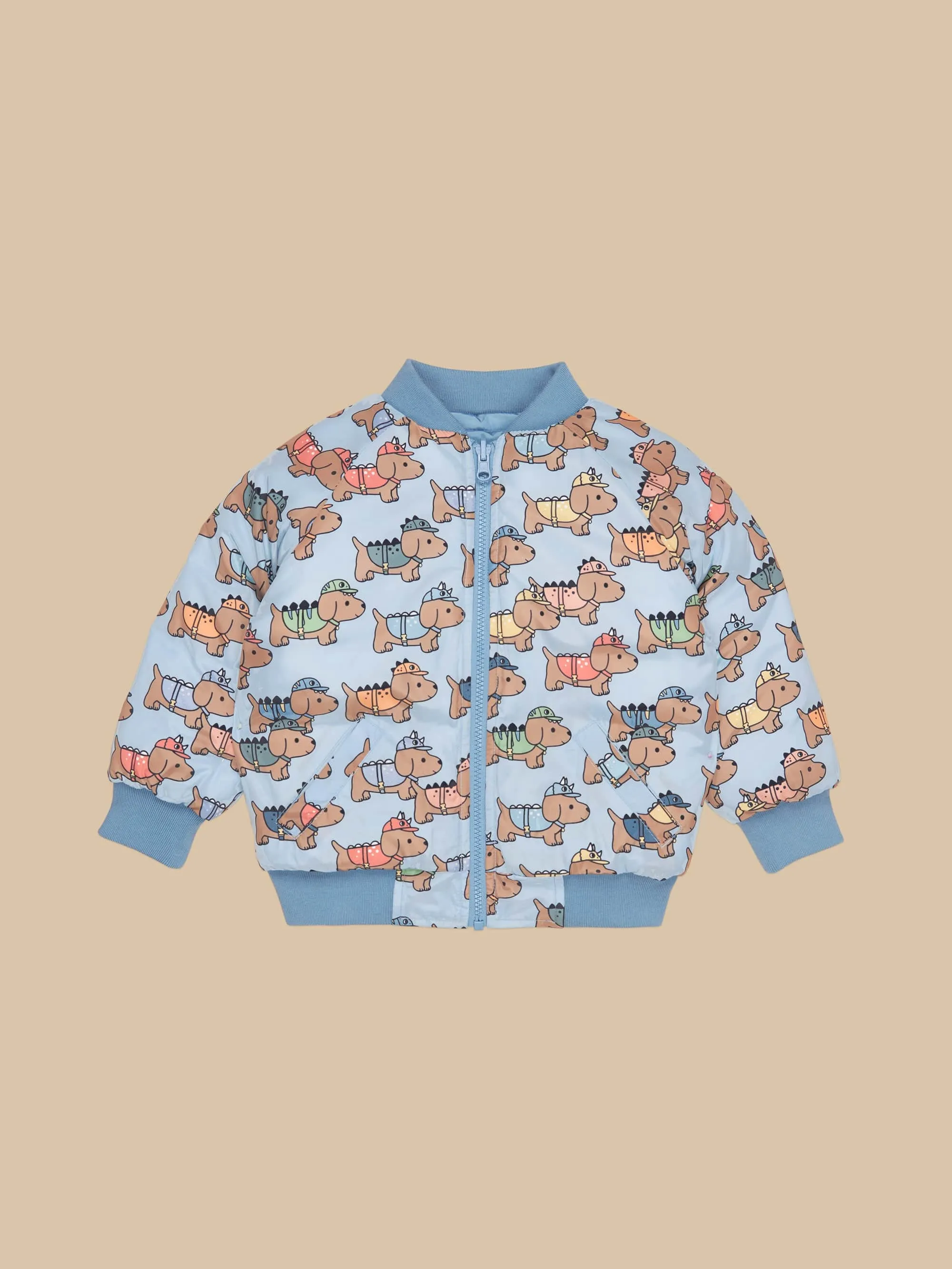 Dino dog reversible boys bomber