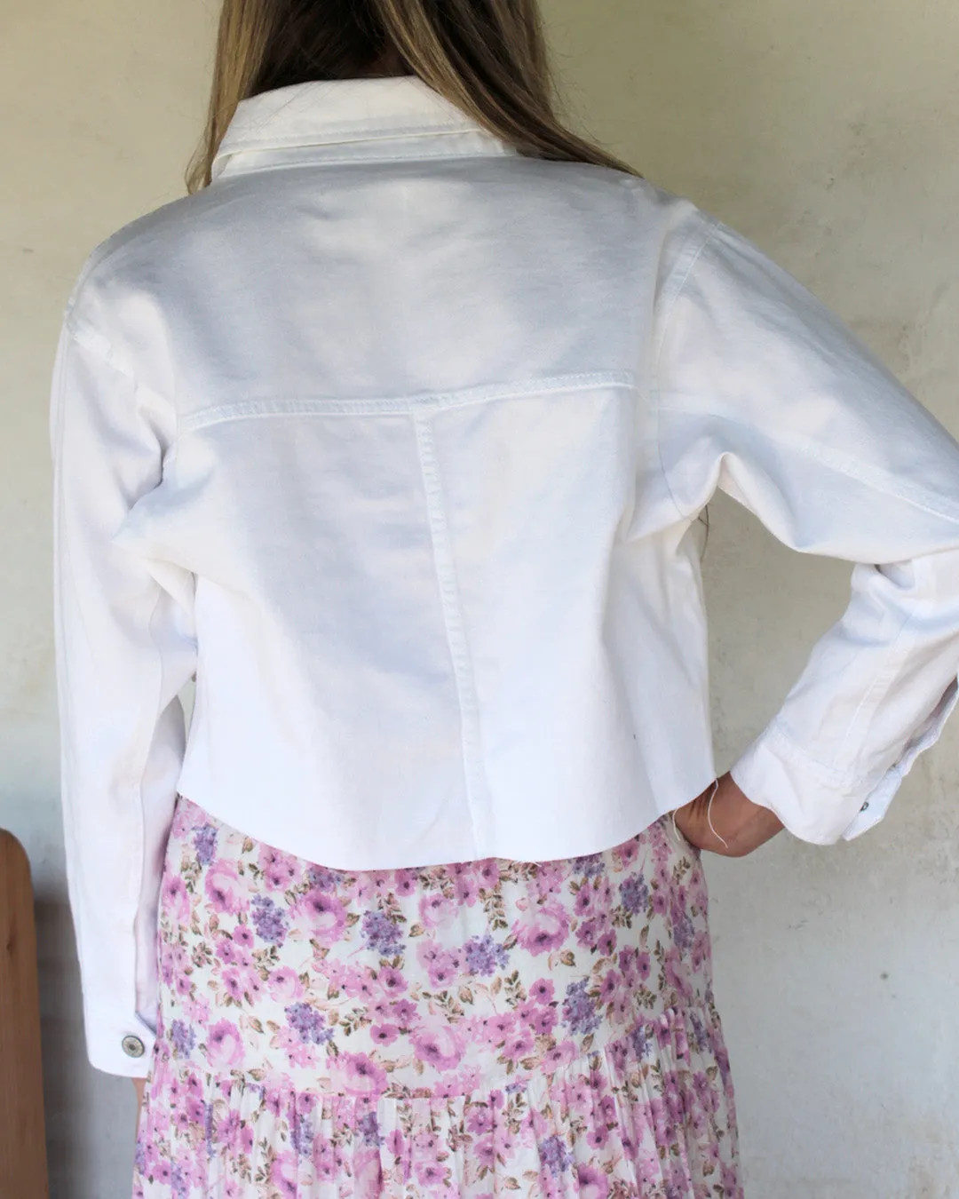 Everyday White Denim Jacket