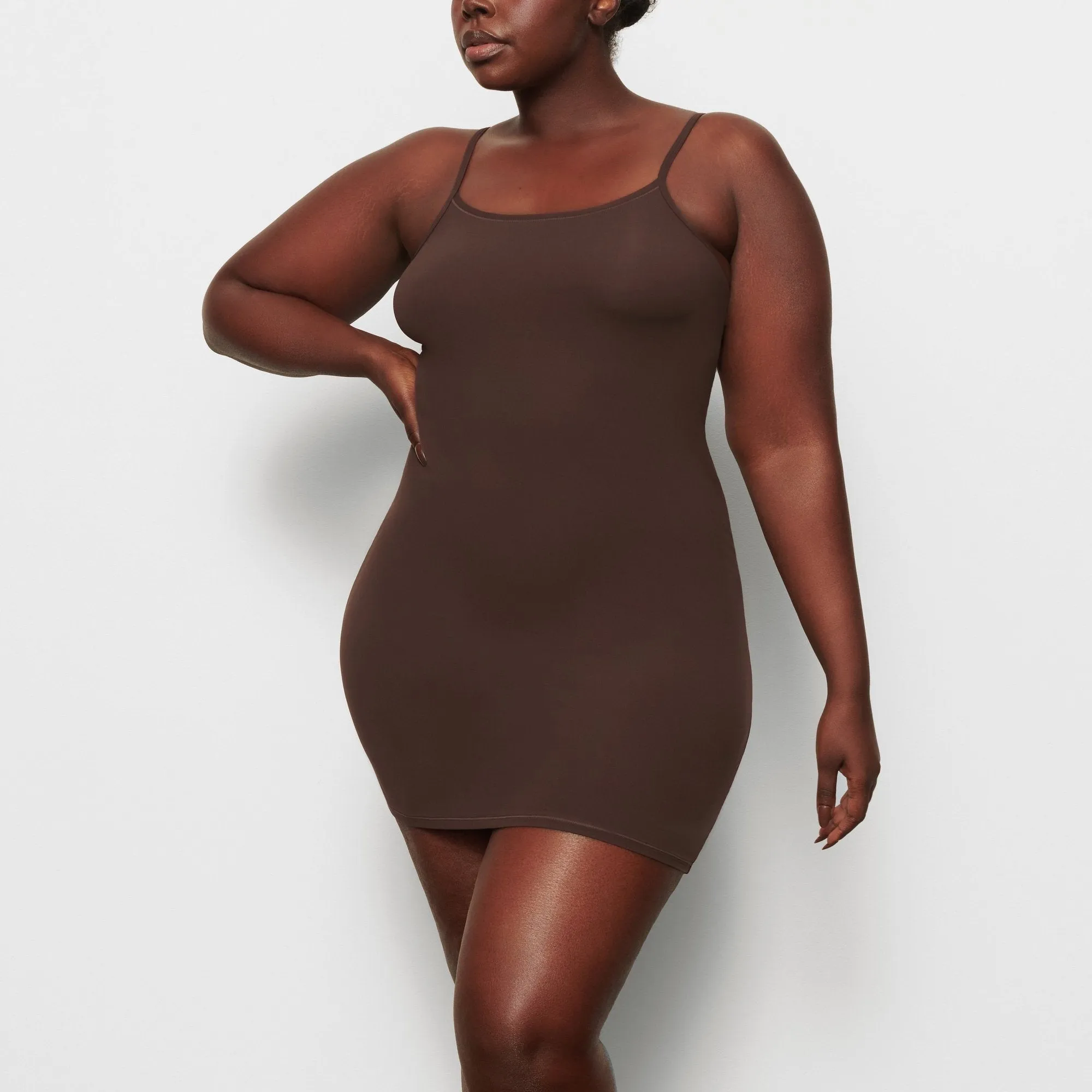 FITS EVERYBODY SLIP DRESS | COCOA