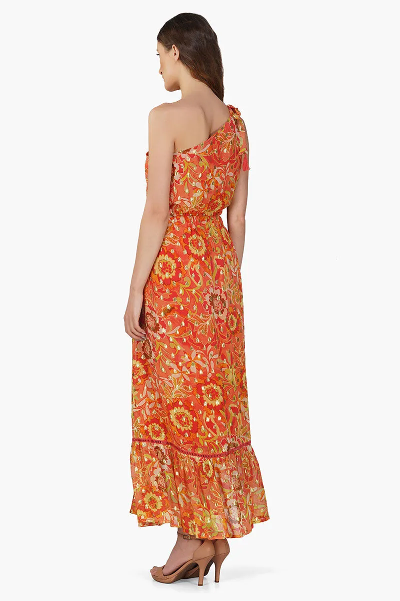 Garden Glory One Shoulder Dress