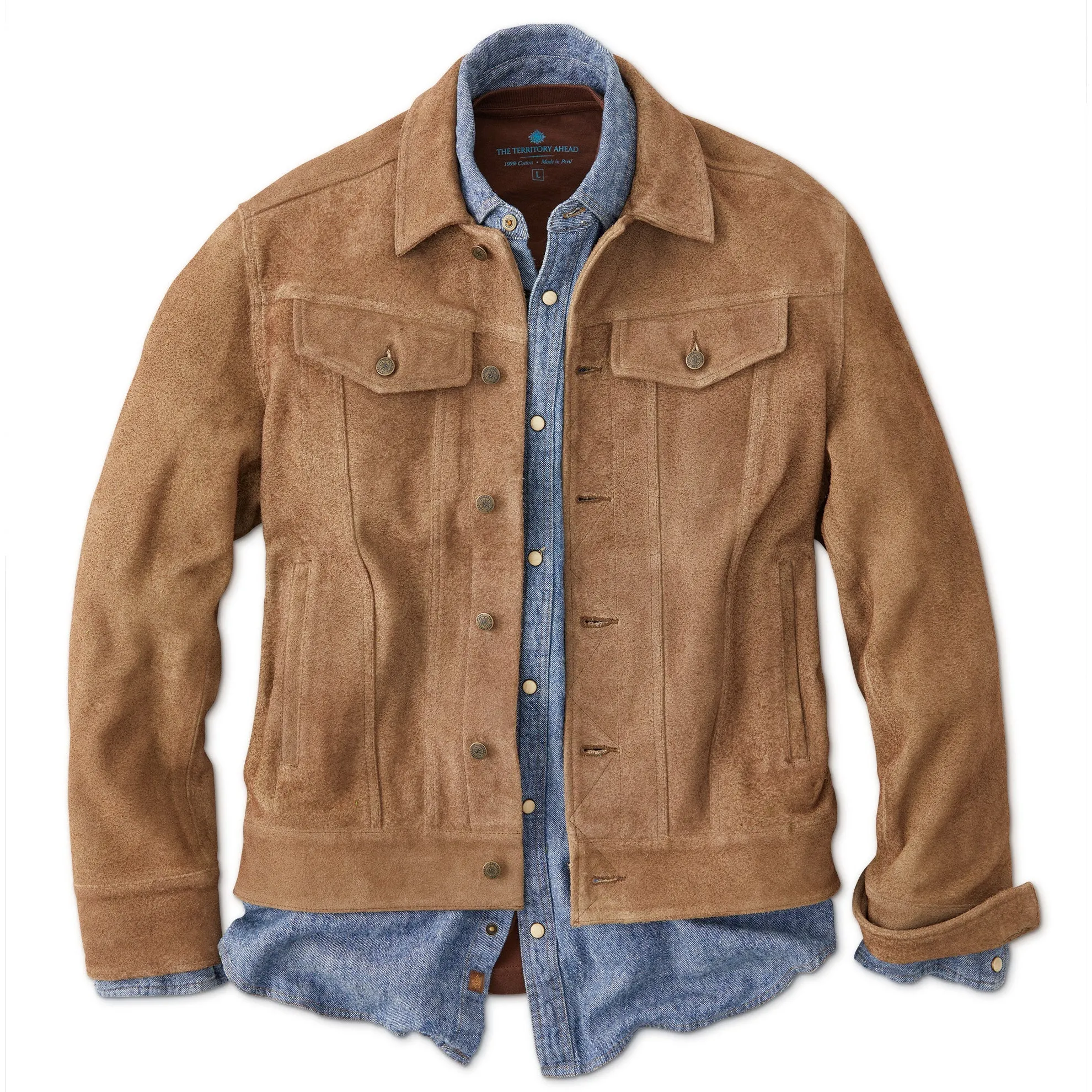 Grand Lake Suede Trucker Jacket - Tall