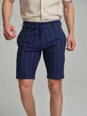 Havana Collection linen bermuda shorts