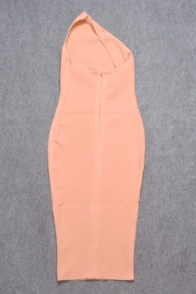 Joi Bodycon Midi Dress - Peach