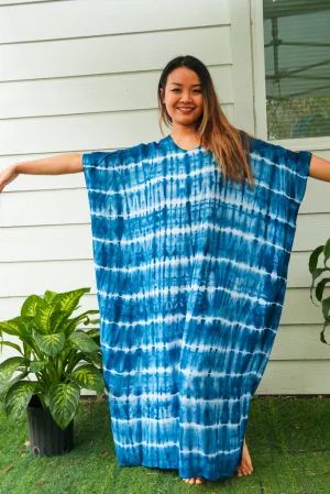 K0831- Shibori Tie Dye Kaftan