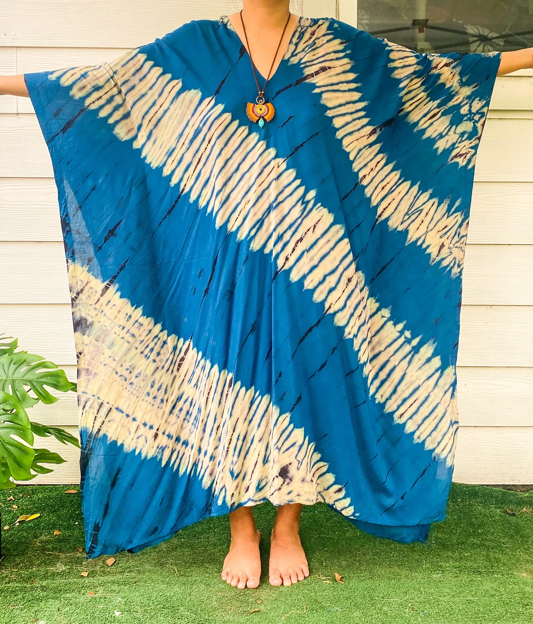 K243- Hand Dyed Kaftan Dress