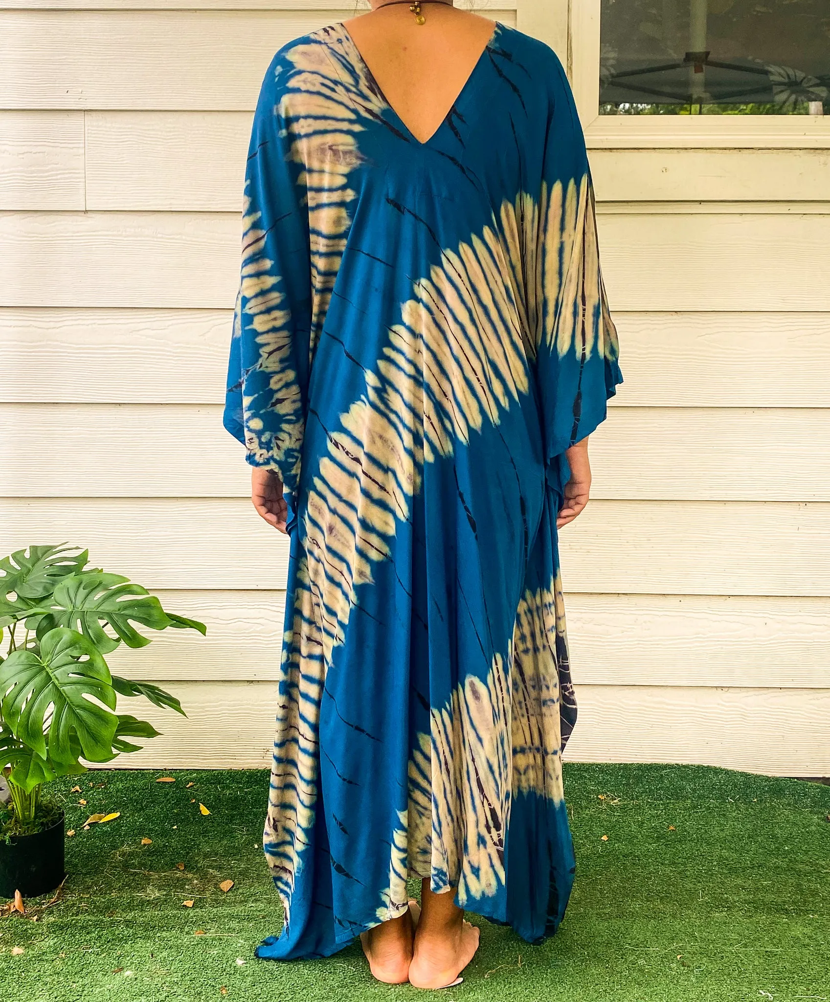 K243- Hand Dyed Kaftan Dress