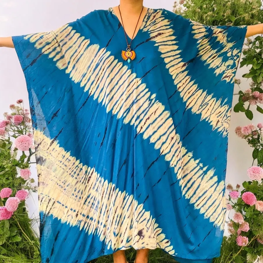 K243- Hand Dyed Kaftan Dress