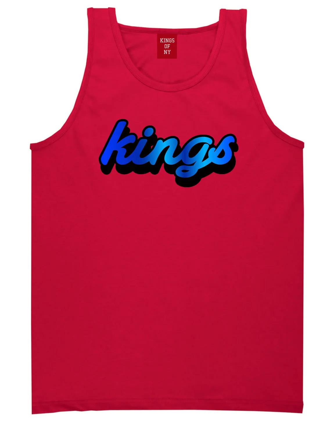 Kings Blue Gradient Logo Tank Top