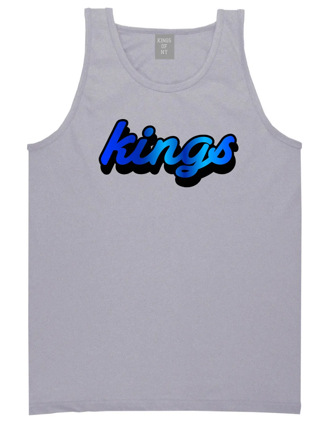 Kings Blue Gradient Logo Tank Top