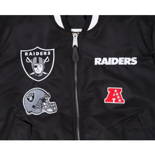 Las Vegas Raiders x Alpha x New Era MA-1 Bomber Jacket