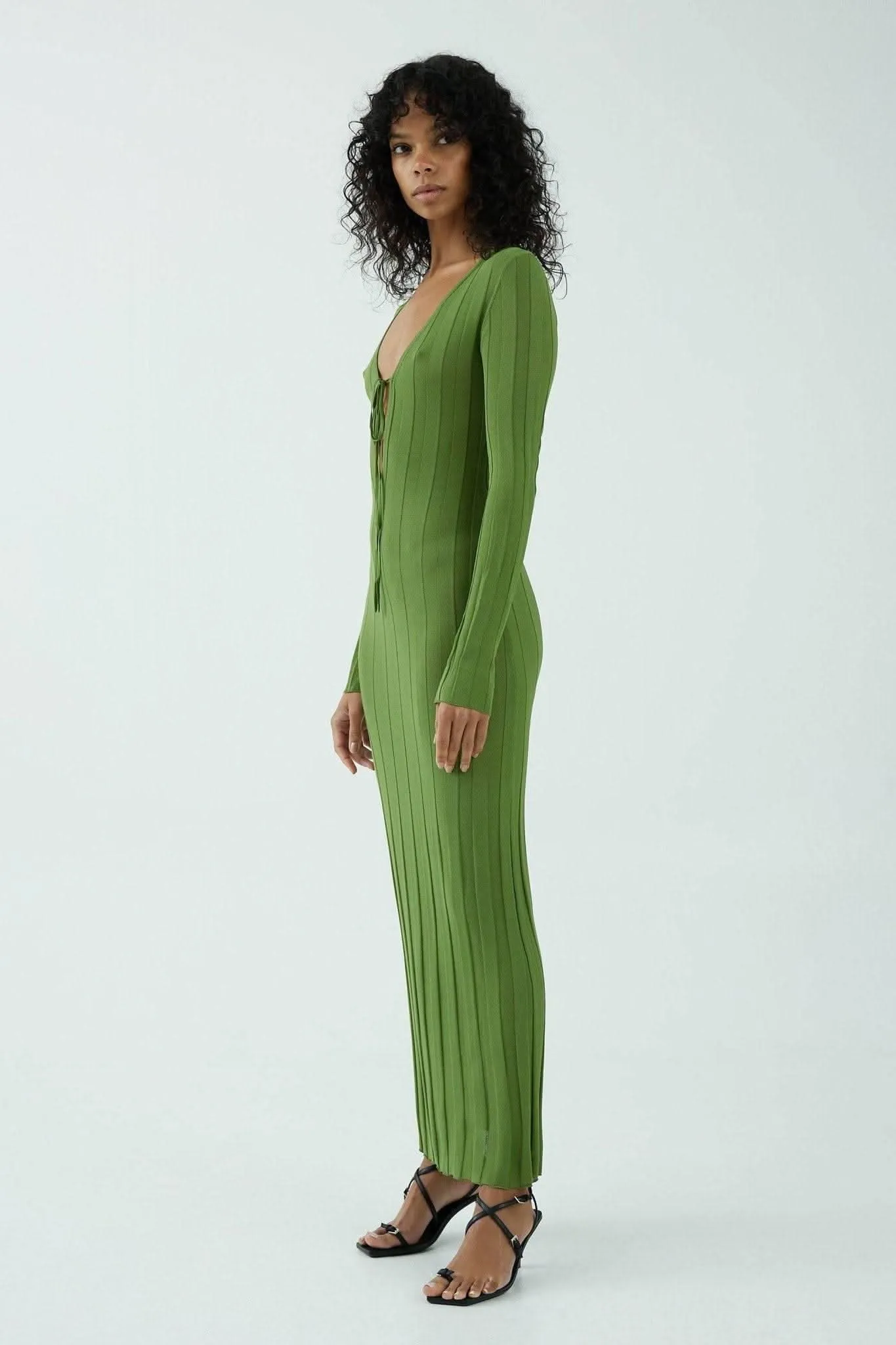 Liaison Knit Keyhole Maxi Dress