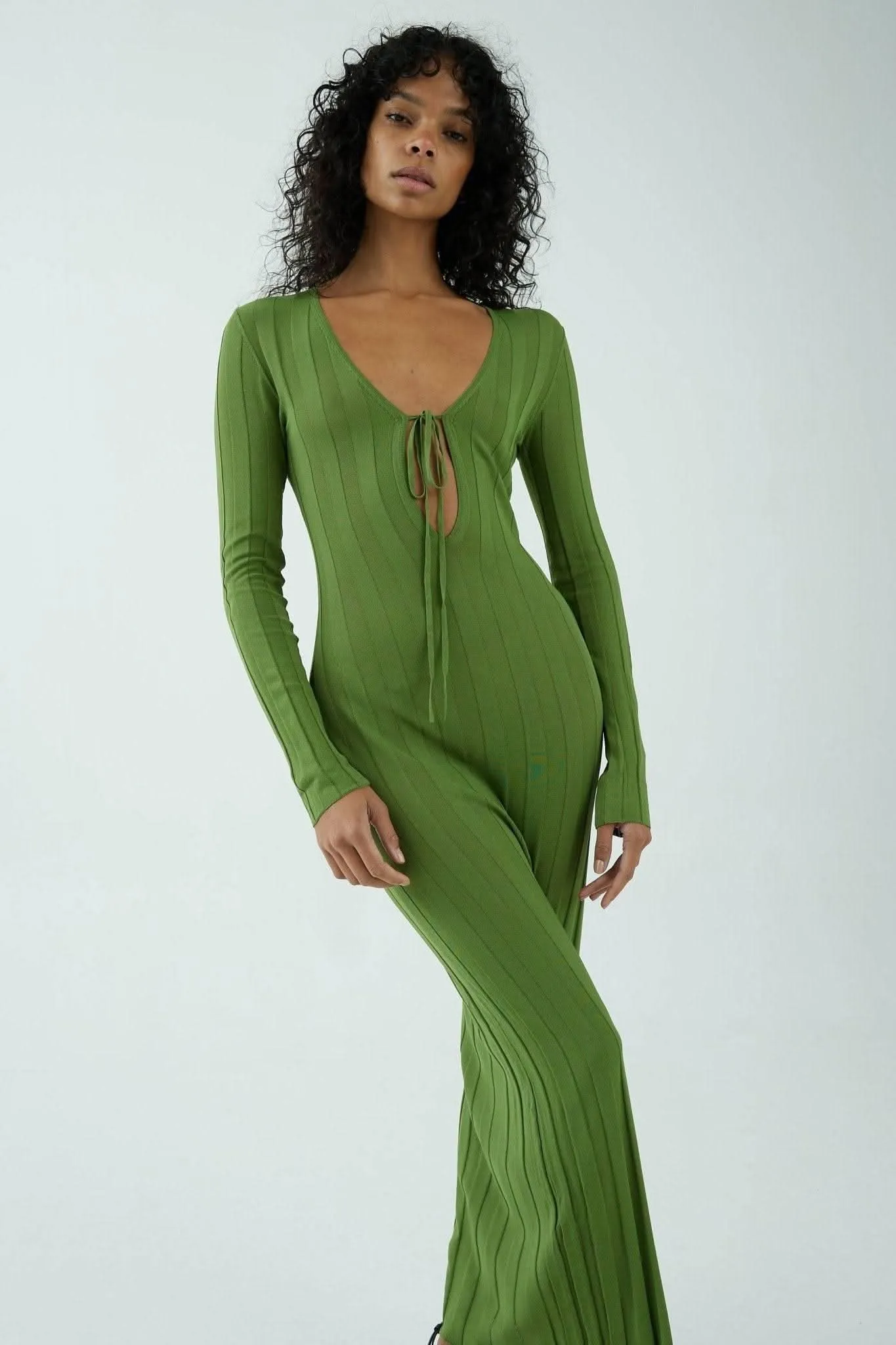 Liaison Knit Keyhole Maxi Dress