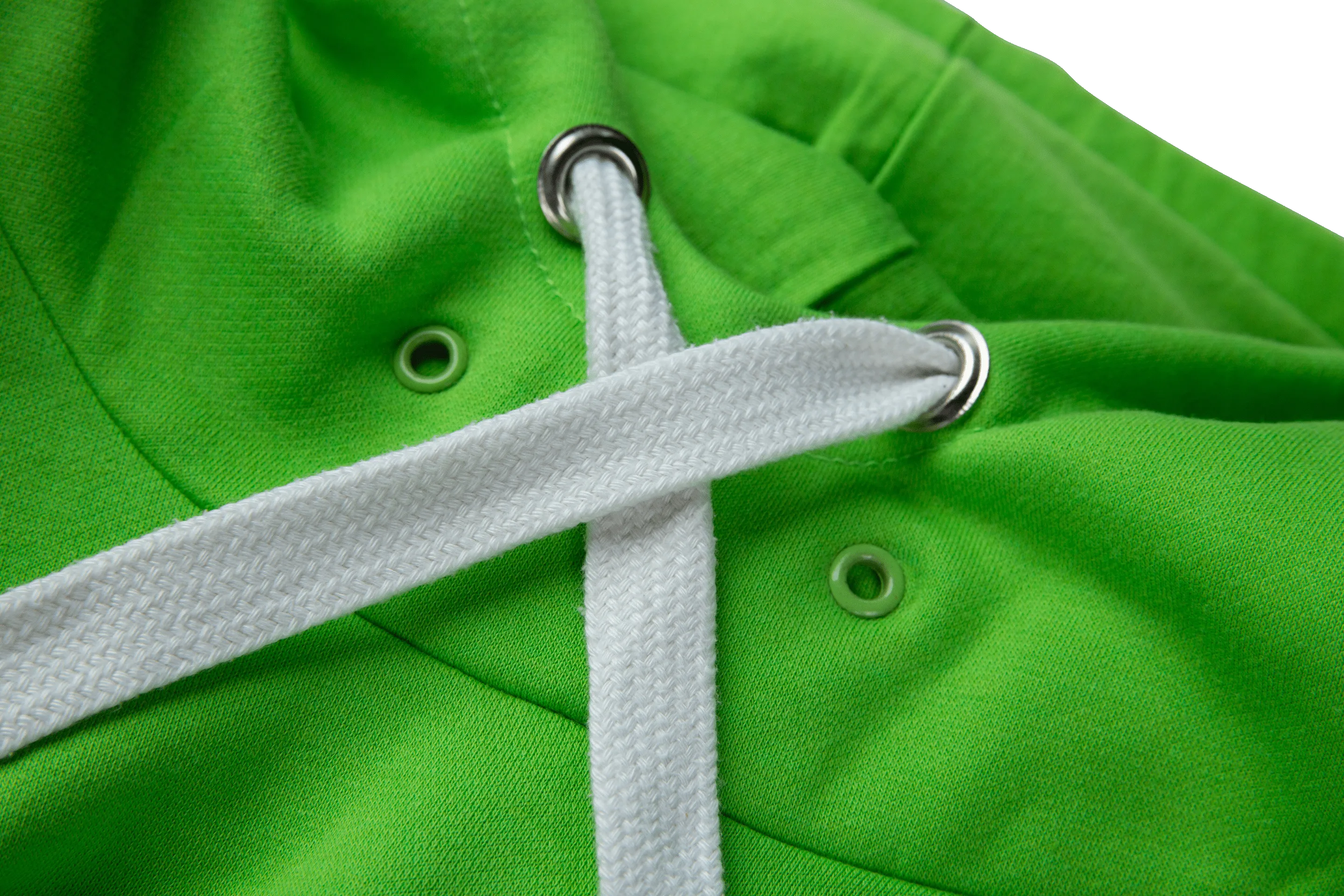 Lime High-Neck Hoodie