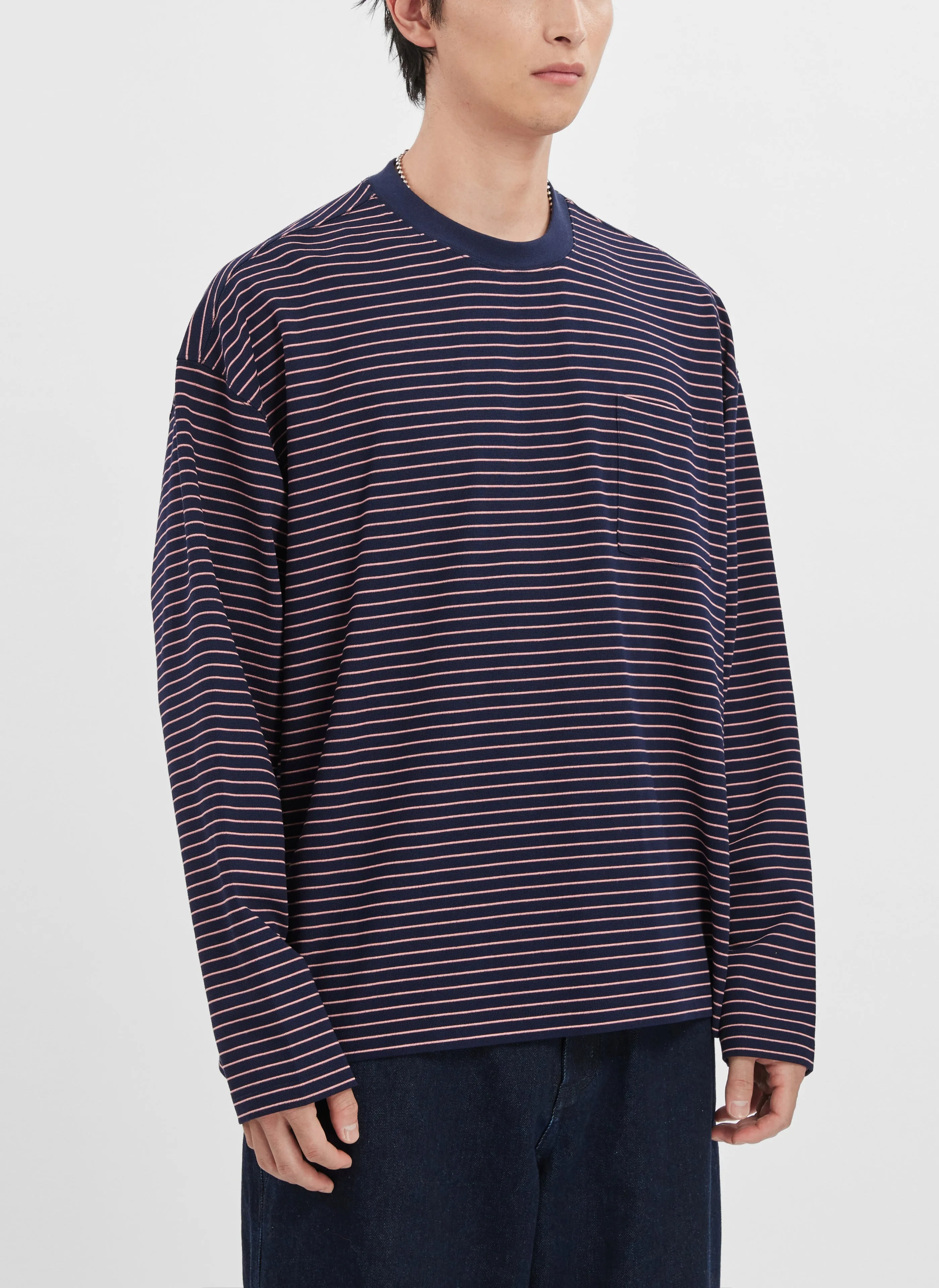 Long Sleeves Border Tee