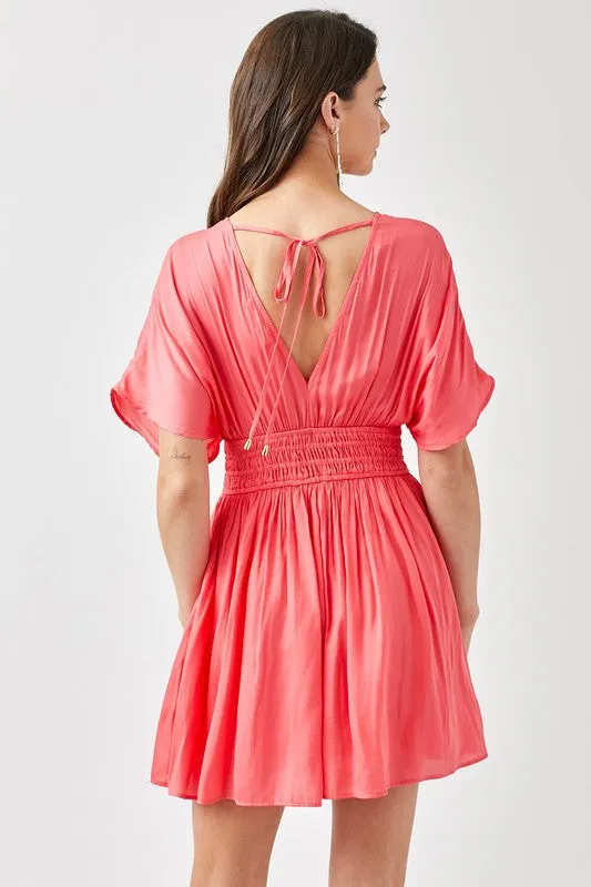 Make You Mine Smocked Waist with Tassel Strap Dress