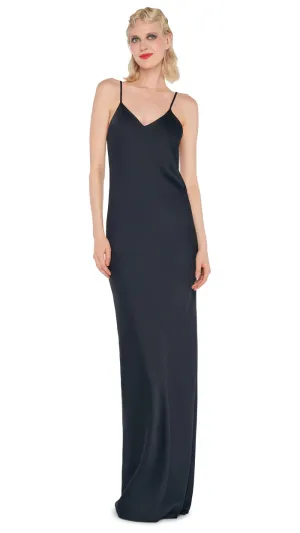 Norma Kamali Bias Slip Gown Black