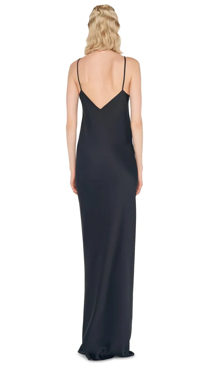 Norma Kamali Bias Slip Gown Black