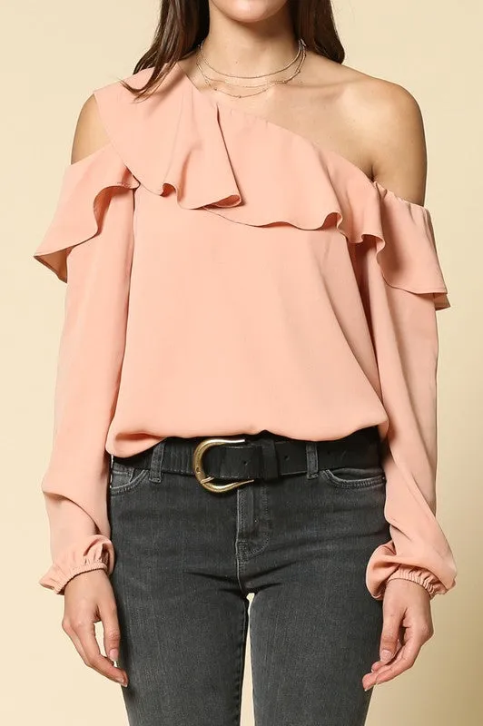 Off Shoulder Top W/ Ruffle