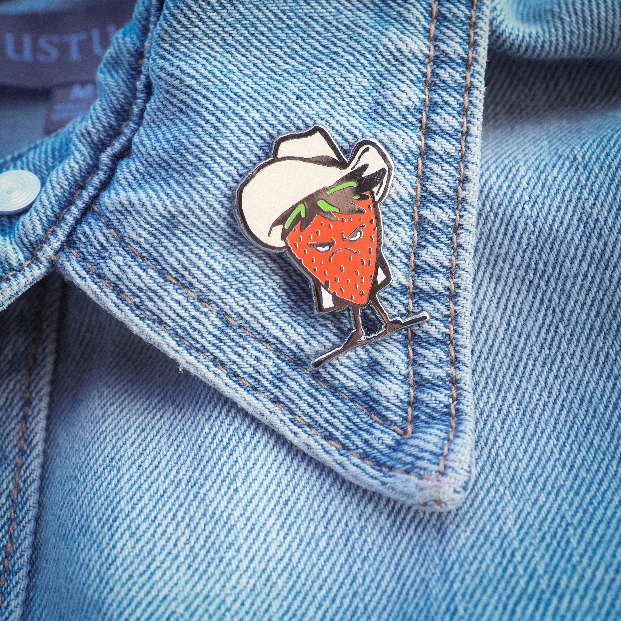 "Bad Strawberry" Pin