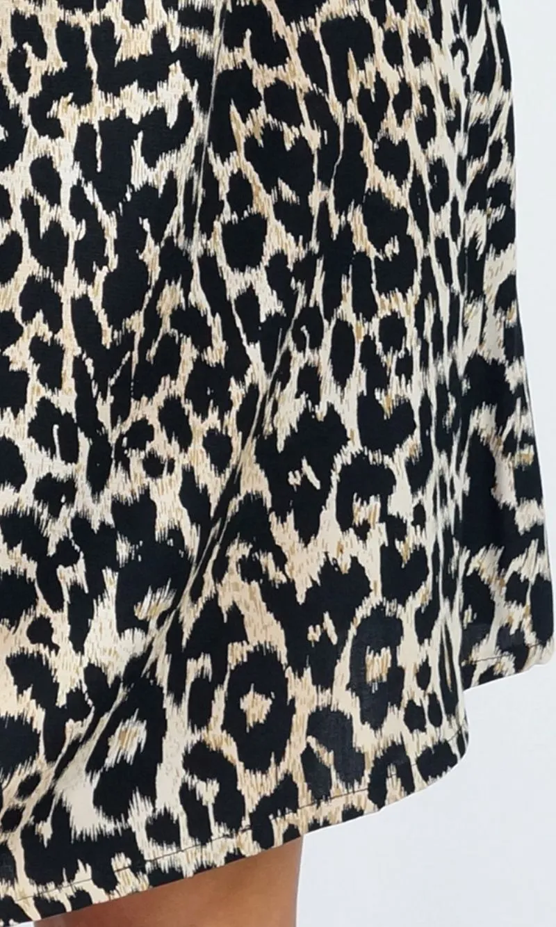 Rayon Dress Michelle Leopard, More Colours