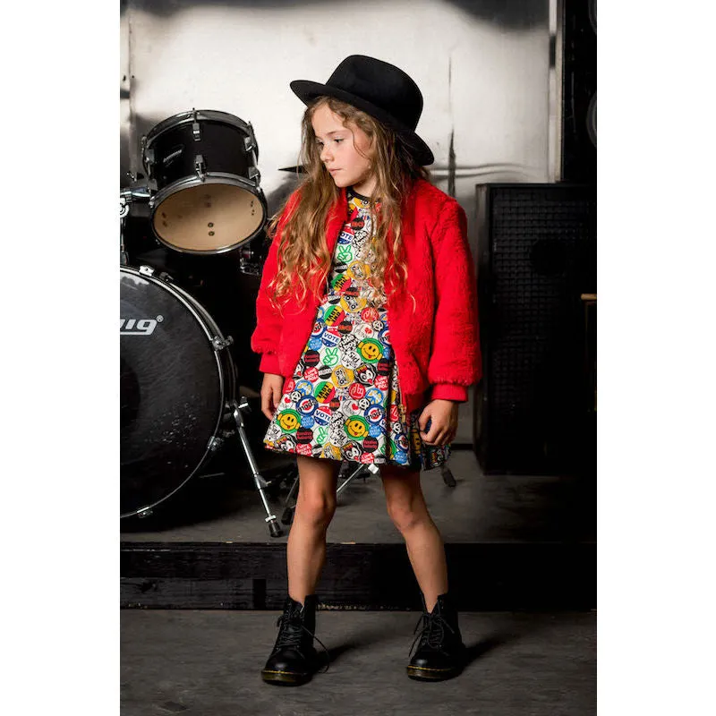 Rock Your Kid Bomber Jacket Red